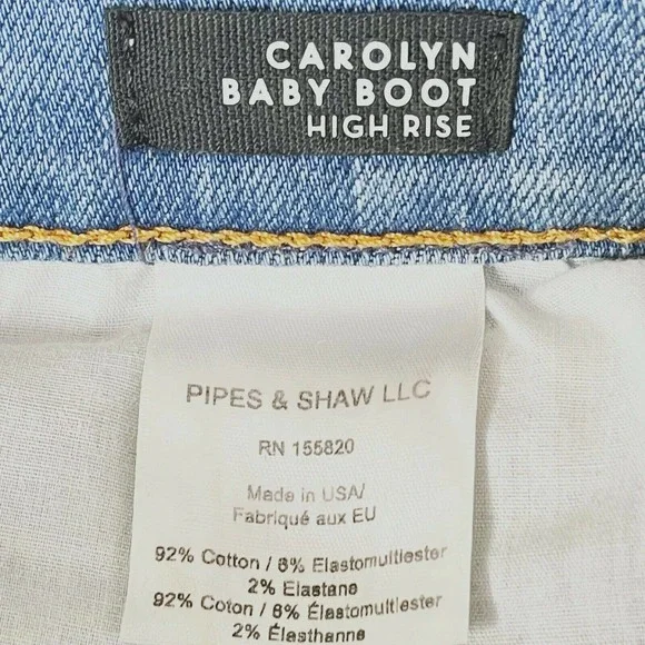 Veronica Beard Carolyn Baby Bootcut Cropped Amsterdam Exposed Buttons 24/00 XS - Picture 6 of 7